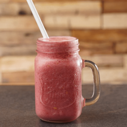 Smoothie S2 Framboise, ananas, jus d'orange et jus de pomme 5,50 €